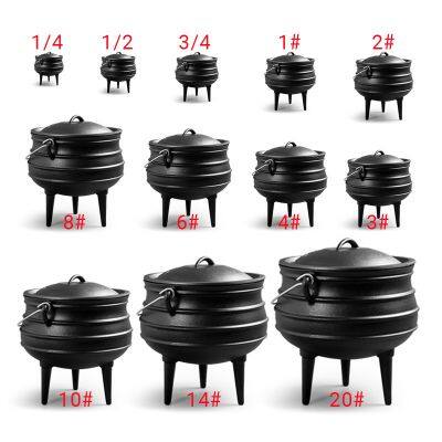 South Africa 3 Legs Potjie Pot Outdoor Camping Cast Iron Cauldron Potjie Pot photo-2