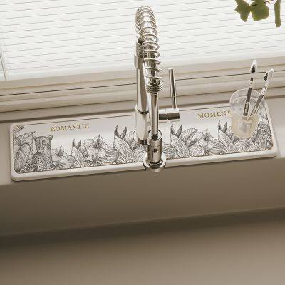 Sheenyoo Custom Printing Diatomite Stone Faucet Absorbent Mat ODM ODM Factory photo-3