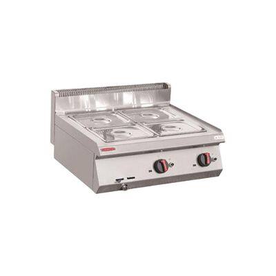 Commercial Countertop Gas Bain Marie With 9kW Burner & 800x700mm Stainless Steel Tank
