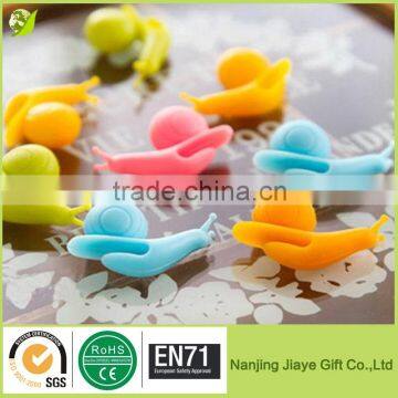 2015 Popular High Quality Silicone Tea Bag Holder Snail Design