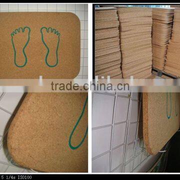 Convenient fashionable cork bathmat & cork shower mat