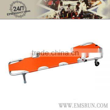 Ambulance Folding Stretcher With Dual Wheels Adjustable Back Angle photo-3