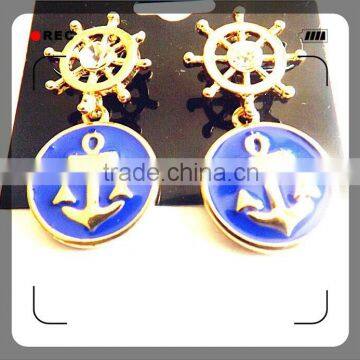 Alloy Jewelry Copper Brass Plating Gold Silver Rhodium Drop Earring photo-2