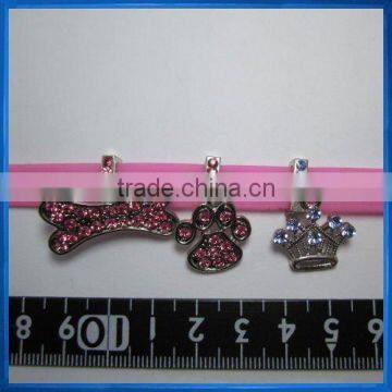 Sparkling Dog Bone Charms for bracelets,Paw charms