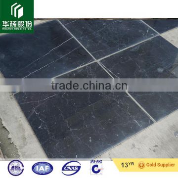 black color marble with white lines composite tile for flooring