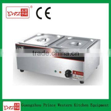 2016 hot sale counter top 2 tank electric heating soup bain marie