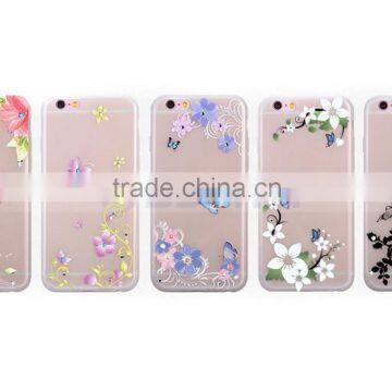Soft TPU Luminous Spring Flower Butterfly Case for IPhone 6 6S 5 Plus photo-4