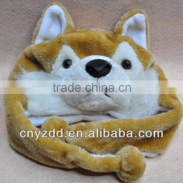 Plush Toy Hat/ Animal Hat /plush animal husky toy hats