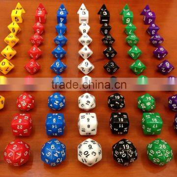 TRPG Run ball dice/[ten capsules seven colors] dungeons and Dragons Warcraft game dice/Dice Type polyhedral dice/children gifts                        
                                                Quality Choice