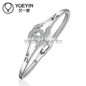 China Fashion Jewelry Factory Price Silver Plated Bangles Wholesale