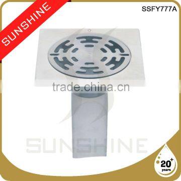 SSFY615B Bathroom and Toilet Square Stainless Steel Concrete Floor Drain