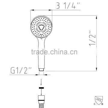Multi Function Rain Handset Showerhead photo-2
