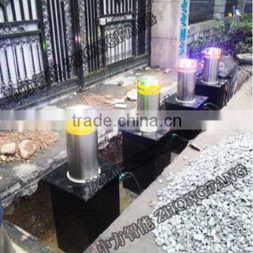 automatic rising bollard with bollard light