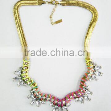 Statement Necklace, New Fashion Acrylic Crystal Jewelry Statement Necklace , Statement Necklace Wholesale PT2151
