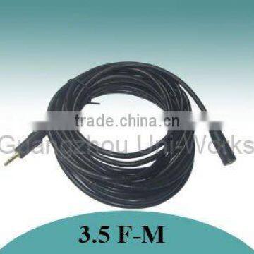 3.5mm Stereo jack audio cable/3.5 Male-Female cable