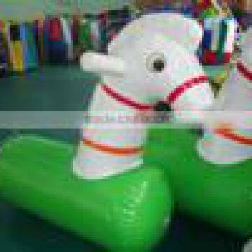 inflatable pony rider