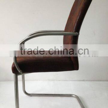 2014 Hot Sale Stainless Steel Leather Dining Chair (SZ-DC040) photo-2