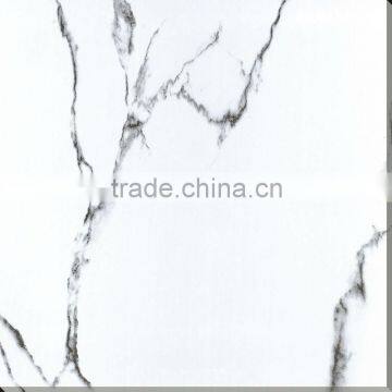 800*800 inkjet polished glazed white marble tile floor ceramic tiles