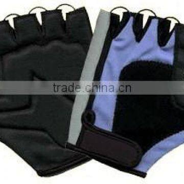 2015 RACING CYCLE GLOVES GENUINE LEATHER MATERIAL BLACK & BLUE COLOR