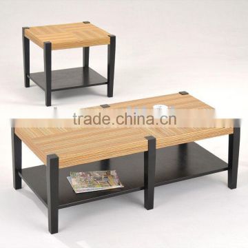 Modern Coffee table set/ Black Coffee Table and End Table