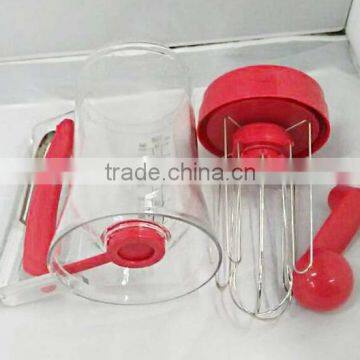 Plastic Measuring Cupcake Batter Dispenser With Mixer photo-2