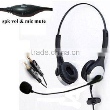 Computer headphone 3.5mm jack headphone with Mic PC-1002