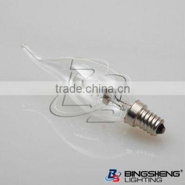 tailed candle halogen lamps 220-240V 28W E14 WARM WHITE lighting fixture suitable