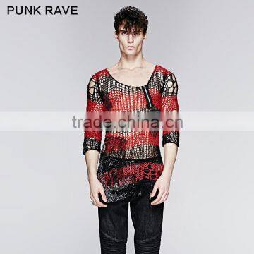 M-001 Punk Rave Gothic Best Fashion Mens Sexy Sweater Design