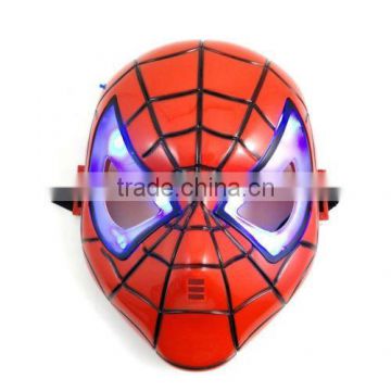 Luminous Spider Man Mask Led Light Up Kid Halloween Costume Party Mask MK076