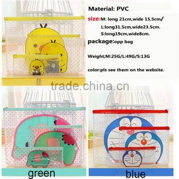 A4 Cartoon creative zipper paper bag transparent document bag stationery bag J142