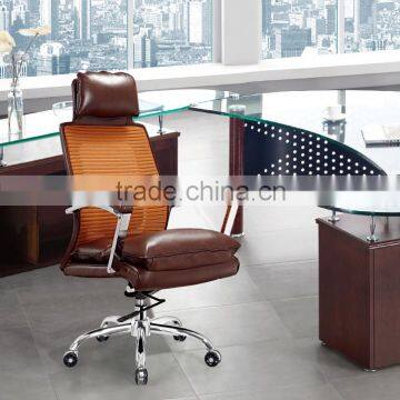 modern style high quality brown leather chair factory sell directly SY23