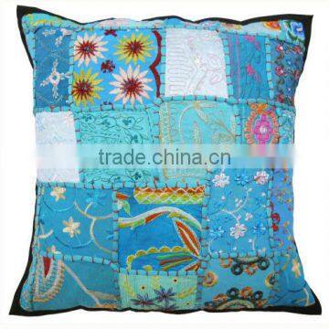 New vintage embroidered patchwork cotton cushion covers