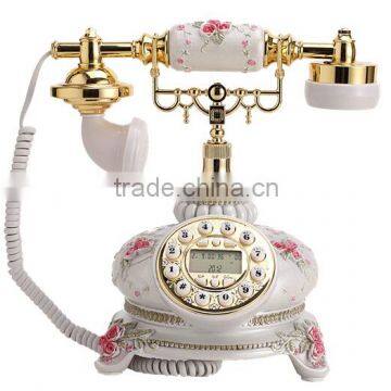 Jade antique telephone fashion creative pastoral European retro telephone Alice