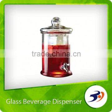 Wholesale glass juice dispenser with tap