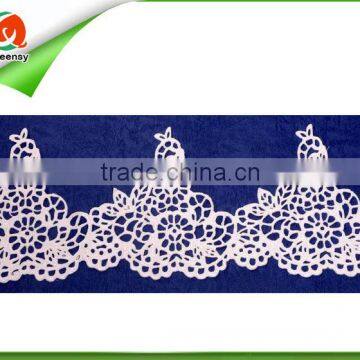 lace trim wholesale white for dress