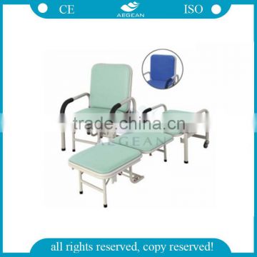 AG-AC001 CE ISO comfortable metal frame foldable mdical accompanying chair