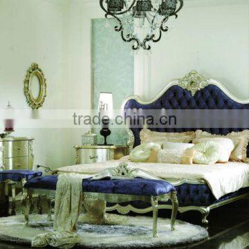 bed and night stand and dressing table and wardrobe / new classical bedroom set / solid wood bedroom set GD-A8001