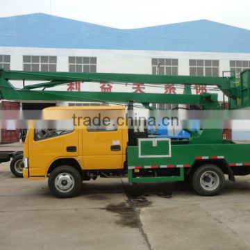 dongfeng double cab high quality aerial work carriage truck