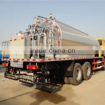 Factory china heavy duty sino truck 18m3 asphalt sprying truck for paver