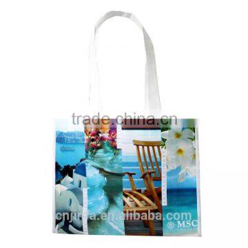 Handled Style and Non-woven,80g non woven material Material laminated tote bags promotion