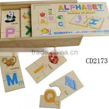 educational wooden Alphabet puzzle in box