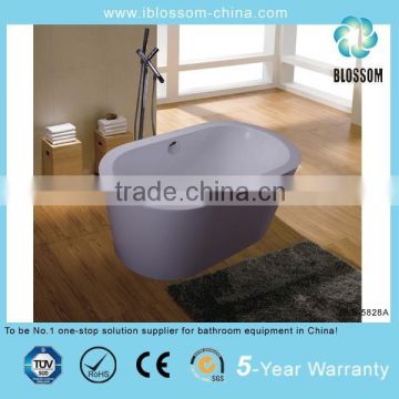 High quality clear acrylic freestanding soaking deep bathtub