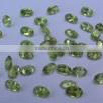 Peridot 6x4 oval cut/faceted gem stone