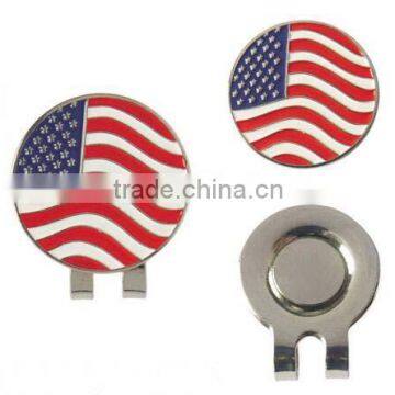 Custom printing golden golf ball marker