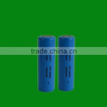 3.2v 1500mAH phosphate lithium ion battery 18650 lifepo4 cell