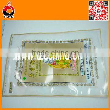 Vaccum rice packing pouch with 3 sides sealed