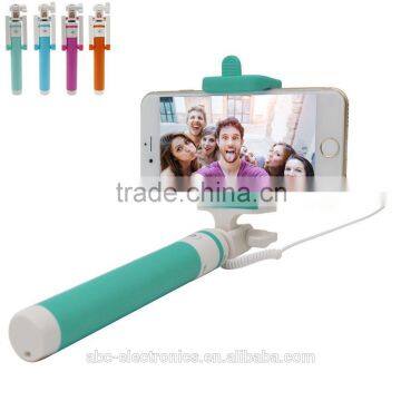 Selfie Stick, Mini Multifunction Wired Extendable Handheld Selfie Stick Monopod for iOS & Android Phone