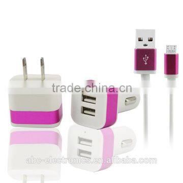 Charger Kit Adapter Cable Car Chargers for Phone 6s 6 5s 5c 5