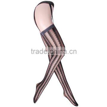 Women High Heels Sexy Elastic Nylon Tube Lace Jacquard Japanese Stockings