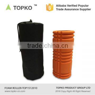 Wholesale Yoga & Pilates Type High Density Grid Foam Roller Hard Grid 33*14 Custom Eva Foam Roller photo-2